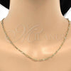 Oro Laminado Basic Necklace, Gold Filled Style Polished, Golden Finish, 04.318.0001.20