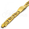 Stainless Steel Solid Bracelet, Polished, Golden Finish, 03.114.0236.2.08