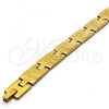 Stainless Steel Solid Bracelet, Polished, Golden Finish, 03.114.0244.1.09