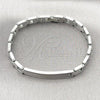 Stainless Steel Solid Bracelet, Polished, Steel Finish, 03.114.0413.08