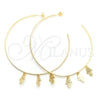 Oro Laminado Large Hoop, Gold Filled Style Hand Design, Polished, Golden Finish, 02.58.0074.70