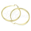 Oro Laminado Large Hoop, Gold Filled Style Polished, Golden Finish, 02.213.0163.50