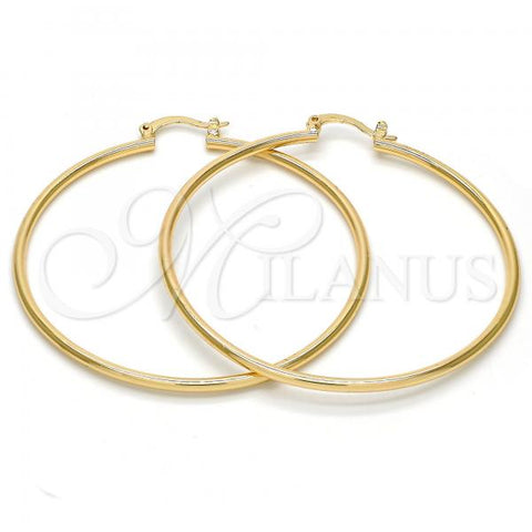 Oro Laminado Large Hoop, Gold Filled Style Polished, Golden Finish, 5.134.006.50