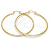 Oro Laminado Large Hoop, Gold Filled Style Polished, Golden Finish, 5.134.006.50
