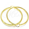Oro Laminado Extra Large Hoop, Gold Filled Style Hollow Design, Polished, Golden Finish, 5.136.001.70