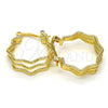 Oro Laminado Small Hoop, Gold Filled Style Matte Finish, Golden Finish, 02.122.0088.20