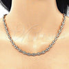 Oro Laminado Basic Necklace, Gold Filled Style Puff Mariner Design, Polished, Golden Finish, 04.63.1310.20