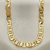 Oro Laminado Basic Necklace, Gold Filled Style Mariner Design, Polished, Golden Finish, 5.222.022.22