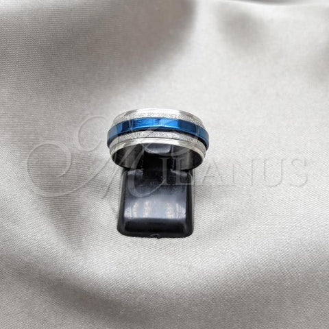 Stainless Steel Mens Ring, Polished, Steel Finish, 01.63.0633.08