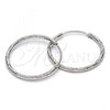 Sterling Silver Small Hoop, Diamond Cutting Finish, Rhodium Finish, 02.285.0002.25