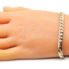 Oro Laminado Basic Bracelet, Gold Filled Style Polished, Golden Finish, 04.319.0013.08