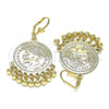 Oro Laminado Long Earring, Gold Filled Style Polished, Golden Finish, 02.331.0055.2