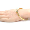 Oro Laminado Individual Bangle, Gold Filled Style Polished, Golden Finish, 07.192.0023.06 (10 MM Thickness, Size 6 - 2.75 Diameter)