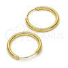Oro Laminado Small Hoop, Gold Filled Style Polished, Golden Finish, 02.170.0156.20