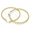 Oro Laminado Large Hoop, Gold Filled Style Diamond Cutting Finish, Golden Finish, 02.168.0039.50