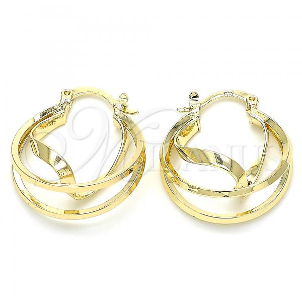 Oro Laminado Small Hoop, Gold Filled Style Polished, Golden Finish, 02.170.0303.20