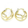 Oro Laminado Small Hoop, Gold Filled Style Polished, Golden Finish, 02.170.0303.20