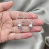 Sterling Silver Long Earring, Ball Design, Polished, Silver Finish, 02.409.0005.10