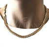 Oro Laminado Basic Necklace, Gold Filled Style Miami Cuban Design, Polished, Golden Finish, 5.223.010.20