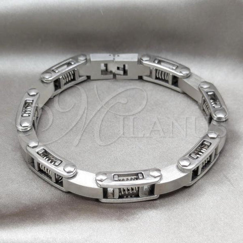 Stainless Steel Solid Bracelet, Polished, Steel Finish, 03.63.22968.09