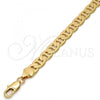 Gold Tone Basic Bracelet, Mariner Design, Polished, Golden Finish, 04.242.0034.08GT