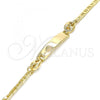 Oro Laminado ID Bracelet, Gold Filled Style Polished, Golden Finish, 03.63.2144.06