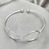Sterling Silver Individual Bangle, Infinite Design, Polished, Silver Finish, 07.409.0002