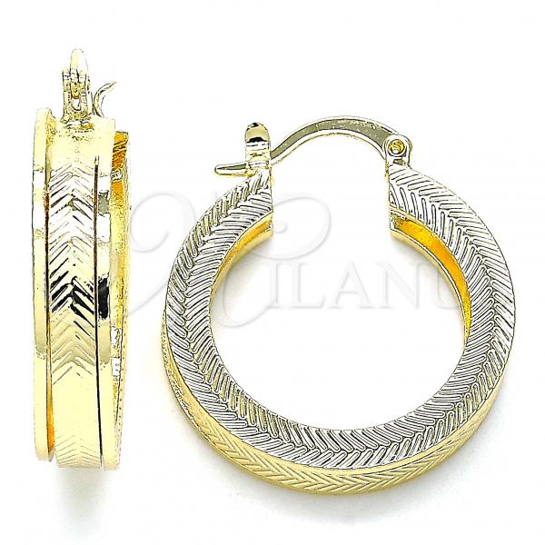 Oro Laminado Small Hoop, Gold Filled Style Polished, Golden Finish, 02.170.0315.25