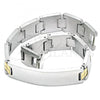 Stainless Steel Solid Bracelet, Polished, Two Tone, 03.114.0245.09