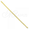 Oro Laminado Basic Bracelet, Gold Filled Style Mariner Design, Polished, Golden Finish, 5.222.024.09
