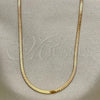 Oro Laminado Basic Necklace, Gold Filled Style Polished, Golden Finish, 04.58.0018.20