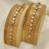 Oro Laminado Fancy Bracelet, Gold Filled Style with White Cubic Zirconia, Polished, Golden Finish, 5.029.011