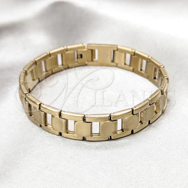 Stainless Steel Solid Bracelet, Polished, Golden Finish, 03.63.22947.08