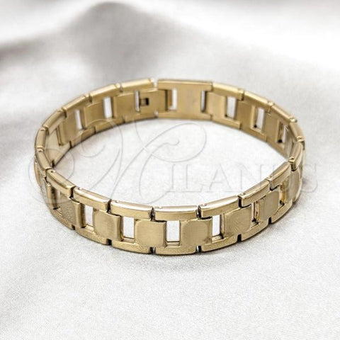 Stainless Steel Solid Bracelet, Polished, Golden Finish, 03.63.22947.08