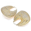 Oro Laminado Medium Hoop, Gold Filled Style Purse and Lock Design, Polished, Golden Finish, 02.26.0271.40