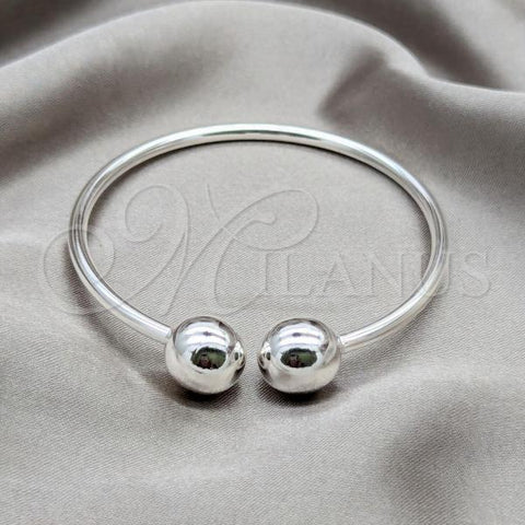 Sterling Silver Individual Bangle, Polished, Silver Finish, 07.409.0025