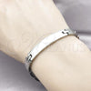 Stainless Steel Solid Bracelet, Polished, Steel Finish, 03.114.0411.08