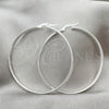 Sterling Silver Large Hoop, Polished, Silver Finish, 02.389.0184.50