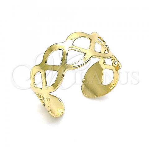 Oro Laminado Toe Ring, Gold Filled Style Polished, Golden Finish, 01.376.0003 (One size fits all)