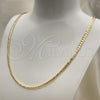 Oro Laminado Basic Necklace, Gold Filled Style Matte Finish, Golden Finish, 04.63.1345.24
