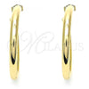 Oro Laminado Stud Earring, Gold Filled Style Polished, Golden Finish, 02.163.0155.50