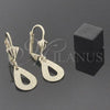 Oro Laminado Dangle Earring, Gold Filled Style Teardrop Design, Matte Finish, Golden Finish, 5.086.009