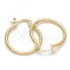 Oro Laminado Small Hoop, Gold Filled Style Polished, Golden Finish, 5.134.012.20