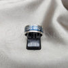 Stainless Steel Mens Ring, Blue Enamel Finish, Steel Finish, 01.63.0635.09