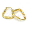 Oro Laminado Small Hoop, Gold Filled Style Diamond Cutting Finish, Golden Finish, 02.170.0161.15