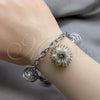 Stainless Steel Fancy Bracelet, with Ivory Pearl, Polished, Steel Finish, 03.63.22127.08