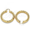 Oro Laminado Large Hoop, Gold Filled Style Polished, Golden Finish, 02.261.0068.50