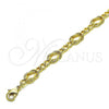 Oro Laminado Fancy Bracelet, Gold Filled Style Polished, Golden Finish, 03.319.0012.08