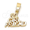 Oro Laminado Fancy Pendant, Gold Filled Style Polished, Golden Finish, 5.181.020