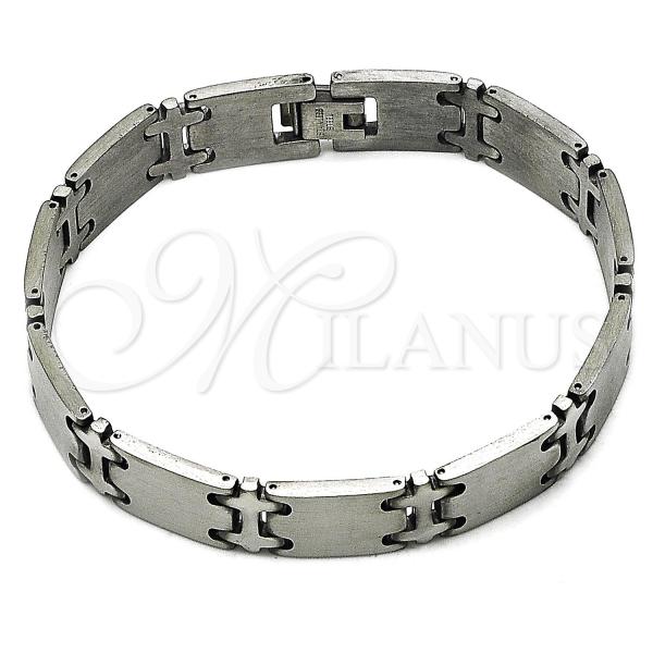 Stainless Steel Solid Bracelet, Polished, Steel Finish, 03.114.0265.1.08